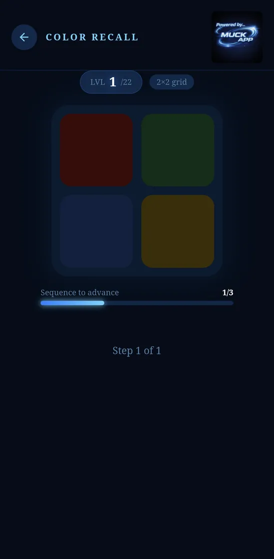 Muck App Arcade — Color Recall